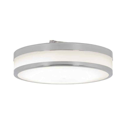 Artika Luna 12 in. 1-Light Chrome Integrated LED Modern Ceiling Light Fixture