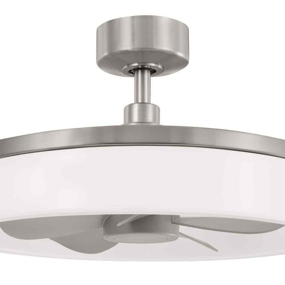 Home Decorators Dailstone Indoor/Outdoor Brushed Nickel Ceiling Fan w/ remote