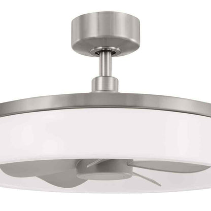 Home Decorators Dailstone Indoor/Outdoor Brushed Nickel Ceiling Fan w/ remote