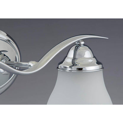 Progress Lighting Trinity Collection 4-Light Polished Chrome Glass Vanity Light