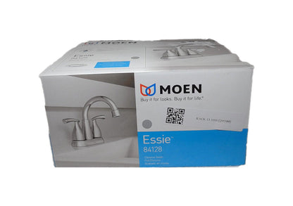 MOEN Essie 2-Handle 4 in. Centerset Bathroom Faucet in Chrome 84128