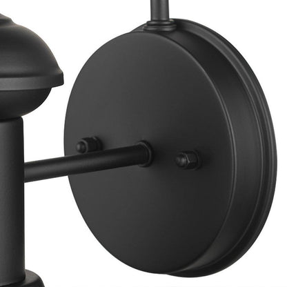 Globe Electric Martes Matte Black Industrial Indoor/Outdoor 1-Light Wall Sconce