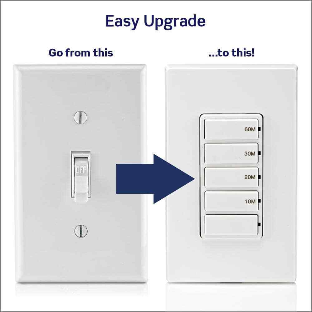 Leviton Decora 15A 60-Minute Indoor In-Wall Countdown Timer Switch 1/2 HP/9.8A