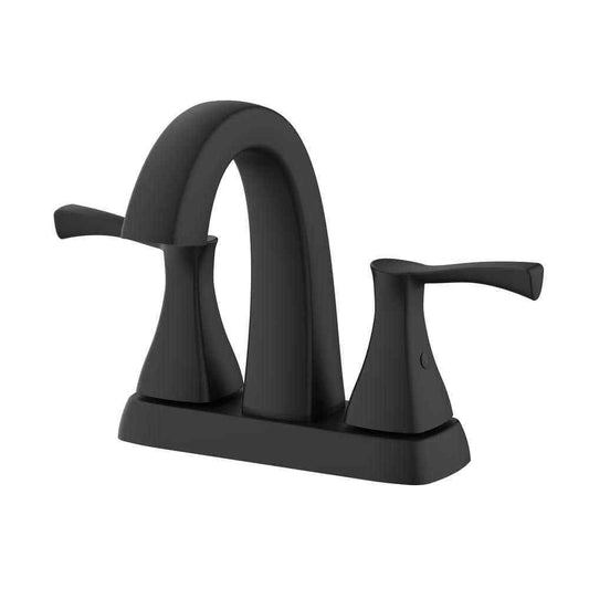 Glacier Bay Calandine 4 in. Centerset 2-Handle Bathroom Faucet Matte Black