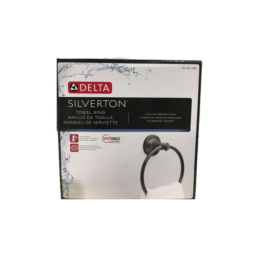 Delta Silverton Towel Ring in Venetian Bronze