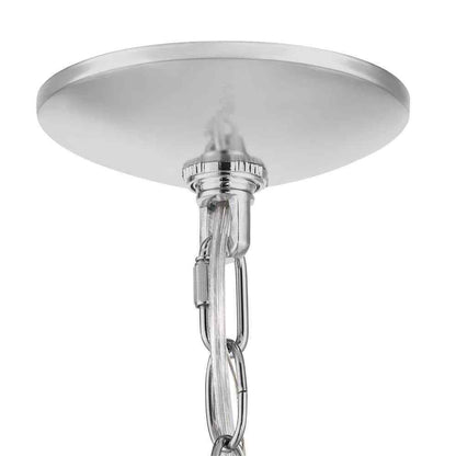 Home Decorators Weyburn 1-Light Chrome Farmhouse Mini Pendant Light Fixture