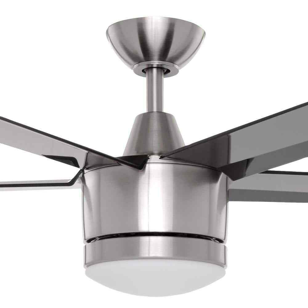Home Decorators Merwry 52 in. Integrated LED Indoor Brushed Nickel Ceiling Fan