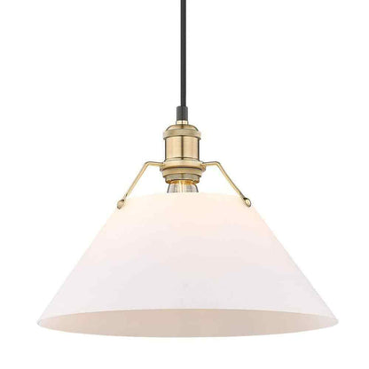Golden Lighting Orwell 1-Light Brushed Champagne Bronze Standard Pendant Light