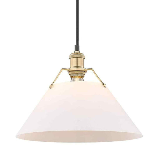 Golden Lighting Orwell 1-Light Brushed Champagne Bronze Standard Pendant Light