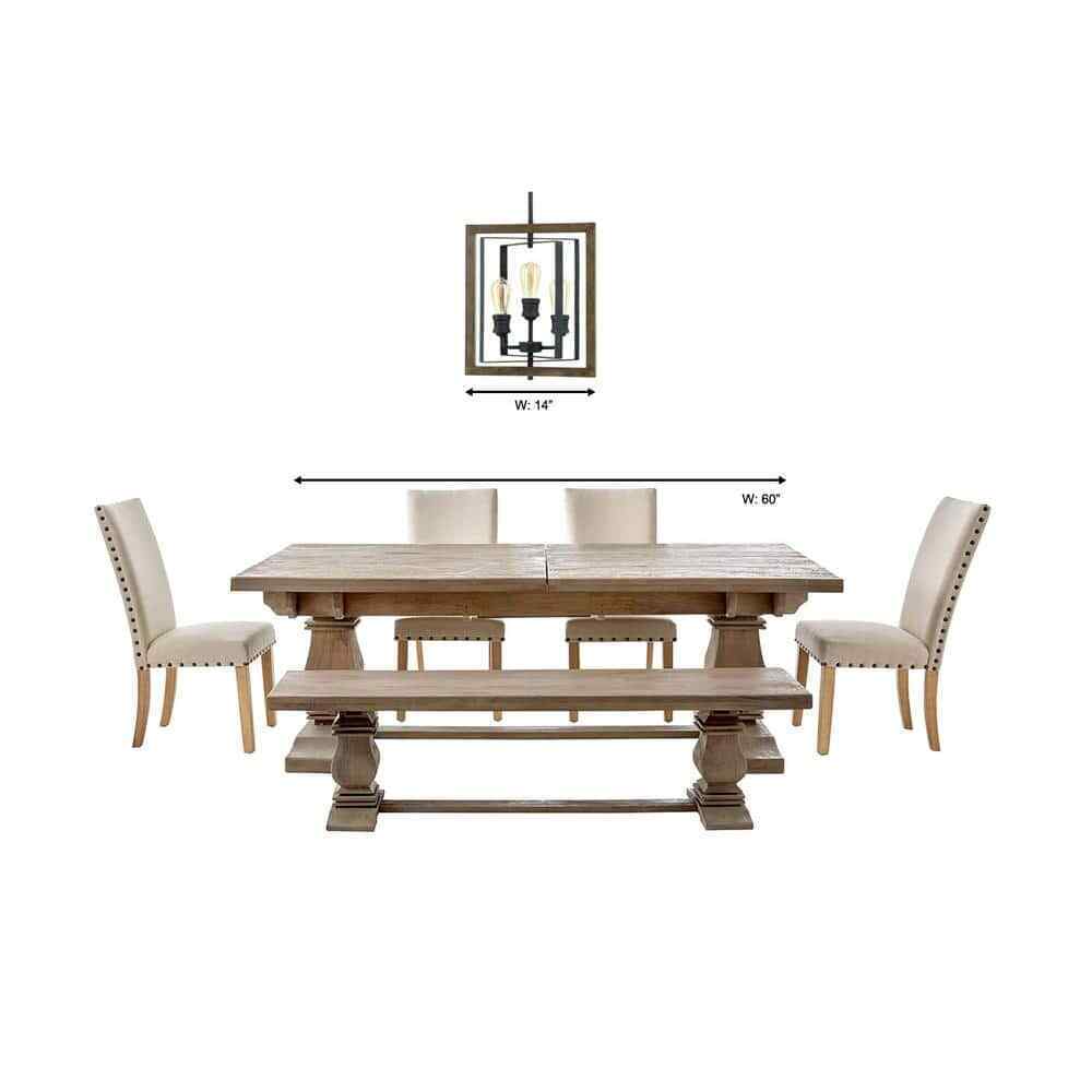 Home Decorators Palermo Grove 3-Light Gilded Iron Farmhouse Kitchen Pendant
