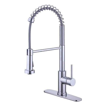 Glacier Bay Paulina Single-Handle Spring Neck Pull Down Sprayer Kitchen Faucet