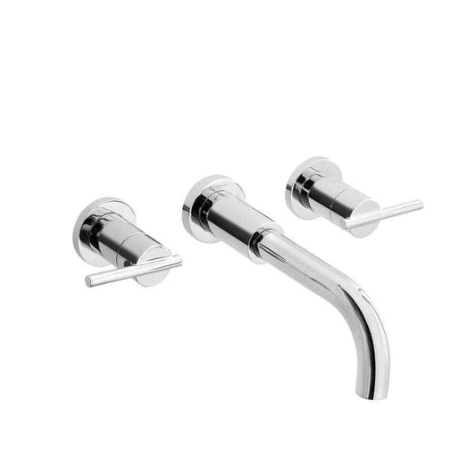 Glacier Bay Modern 2-Handle Wall Mount Bathroom Faucet in Chrome