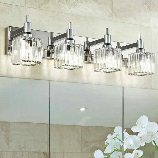 EDISLIVE Orillia 27.5 in. 4-Light Modern Chrome Bathroom Vanity Light