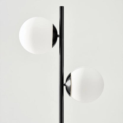 Brightech Sphere 65 in. Classic Black Modern 2-Light LED Floor Lamp