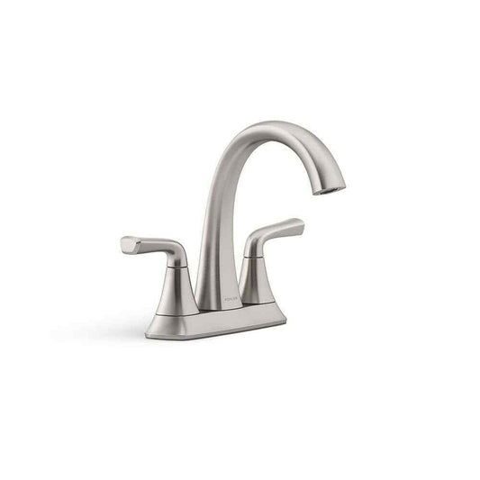 KOHLER Sundae 4" Centerset 2-Handles Bathroom Faucet in Vibrant Brushed Nickel