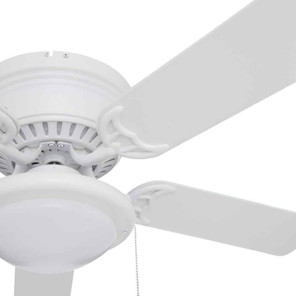 Hugger 44 in. LED Matte White Ceiling Fan AL383CP-MWH