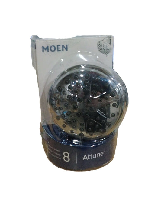 MOEN Attune 8-Spray Patterns 4 in. Single Wall Mount Fixed Shower Head in Chrome