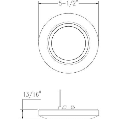Progress Lighting Emblem Slim-Line Low Profile Integrated LED Flush Mount