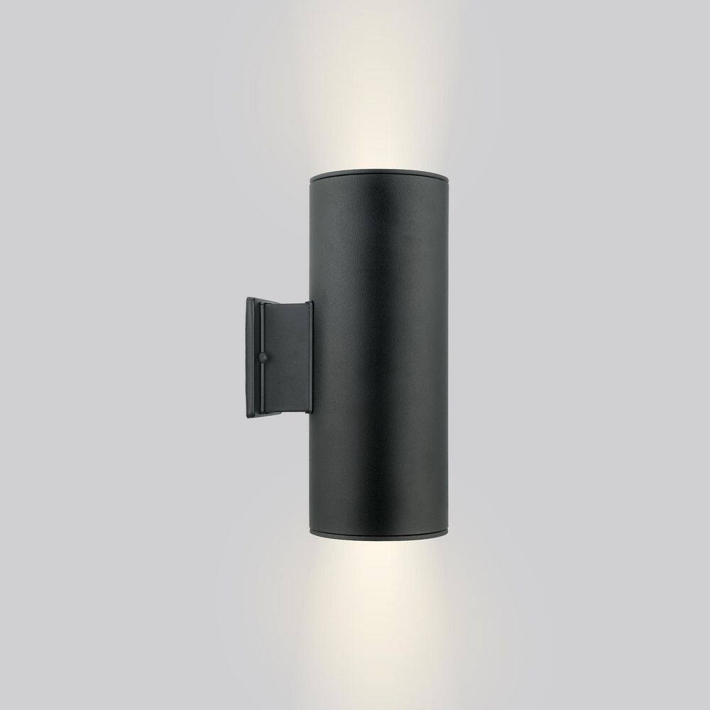 Eglo Ascoli 2-Light Black Outdoor Wall Lantern Sconce
