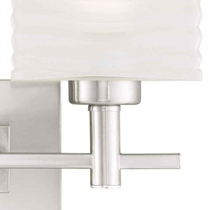 Westinghouse Alexander 2-Light Brushed Nickel Wall Mount Bath Light 6303900