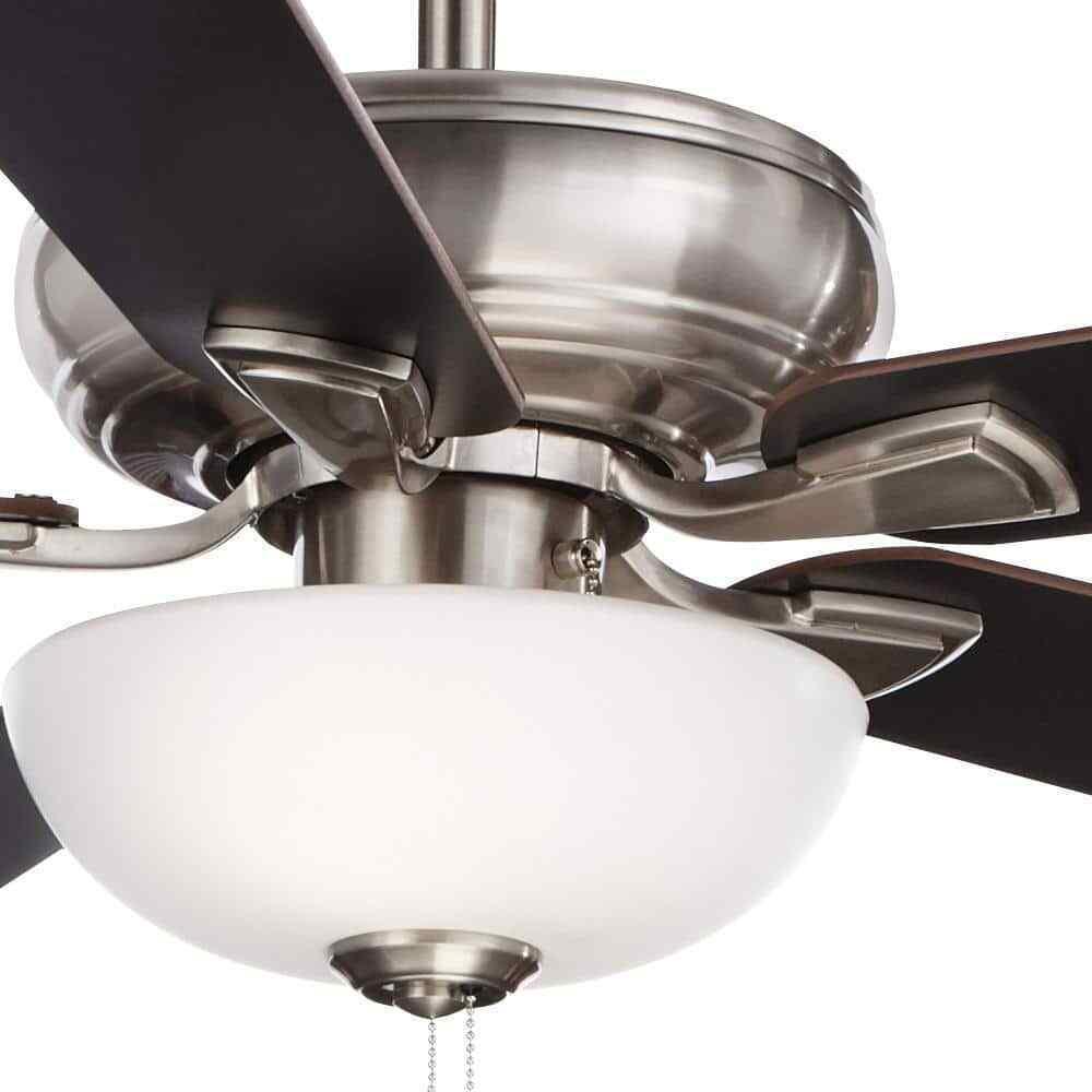 Hampton Bay Rothley II 52 in. Indoor LED Brushed Nickel Ceiling Fan w/ Light Kit