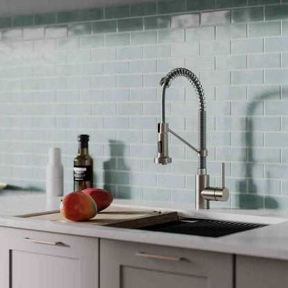 KRAUS Spot Free 18-Inch Kitchen Faucet w/ Dual Function Pull-Down Sprayhead