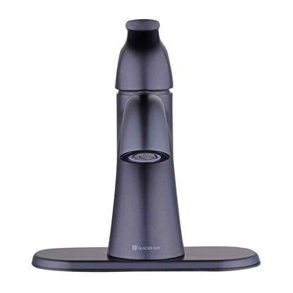 Glacier Bay Arnette Single Handle Single Hole Bathroom Faucet in Matte Black