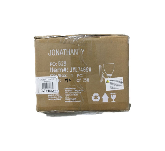 JONATHAN Y Marais 5.5 in. Metal/Glass LED Oil Rubbed Bronze Wall Sconce