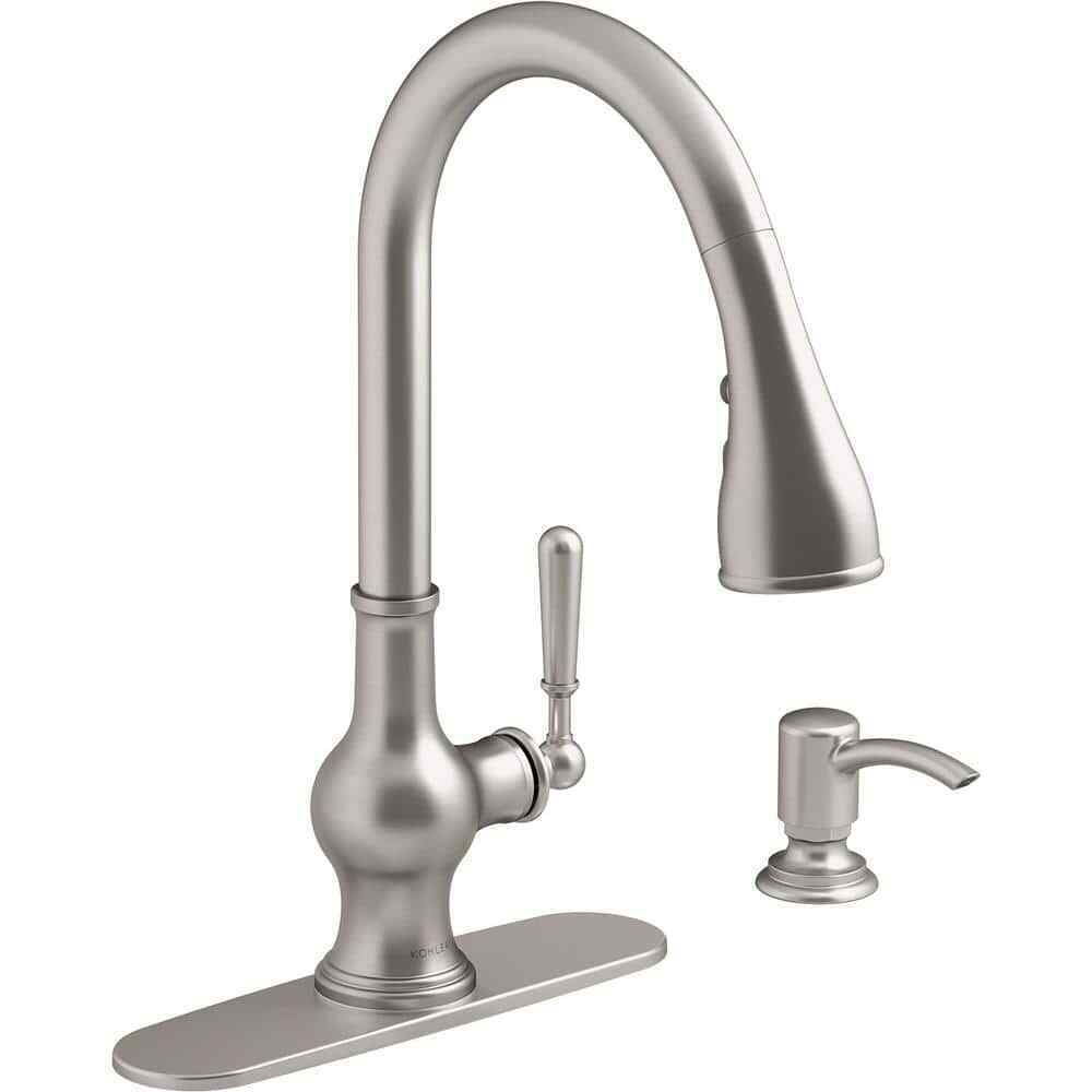 KOHLER Capilano Single-Handle Pull-Down Kitchen Faucet w/ Boost Technology