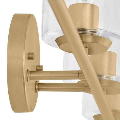 Hampton Bay Champlain 31.5 in. 4-Light Satin Brass Bathroom Vanity Light