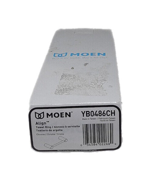 MOEN Align 9 in. Hand Towel Bar in Chrome YB0486CH