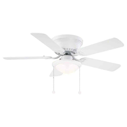 Hugger 44 in. LED Matte White Ceiling Fan AL383CP-MWH