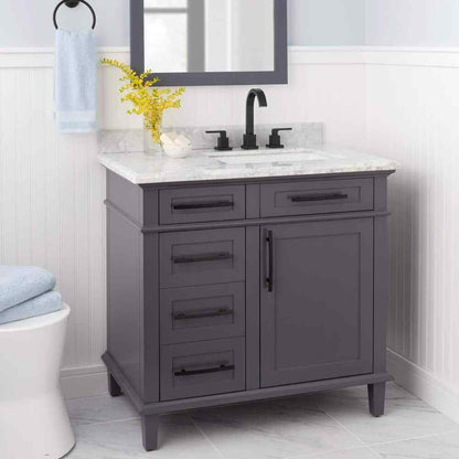 Glacier Bay Farrington 8 in. Widespread High-Arc Bathroom Faucet in Matte Black