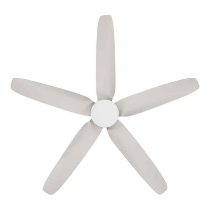 Hampton Bay Ceva 54 in. Indoor/Outdoor Brushed Ceiling Fan w/ Light and Remote