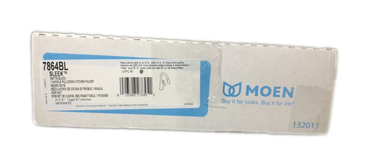 MOEN Sleek Single-Handle Pull-Down Sprayer Kitchen Faucet Matte Black