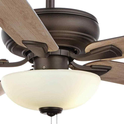 Hampton Bay Rothley II 52 in. Indoor LED Bronze Ceiling Fan w/ Light Kit
