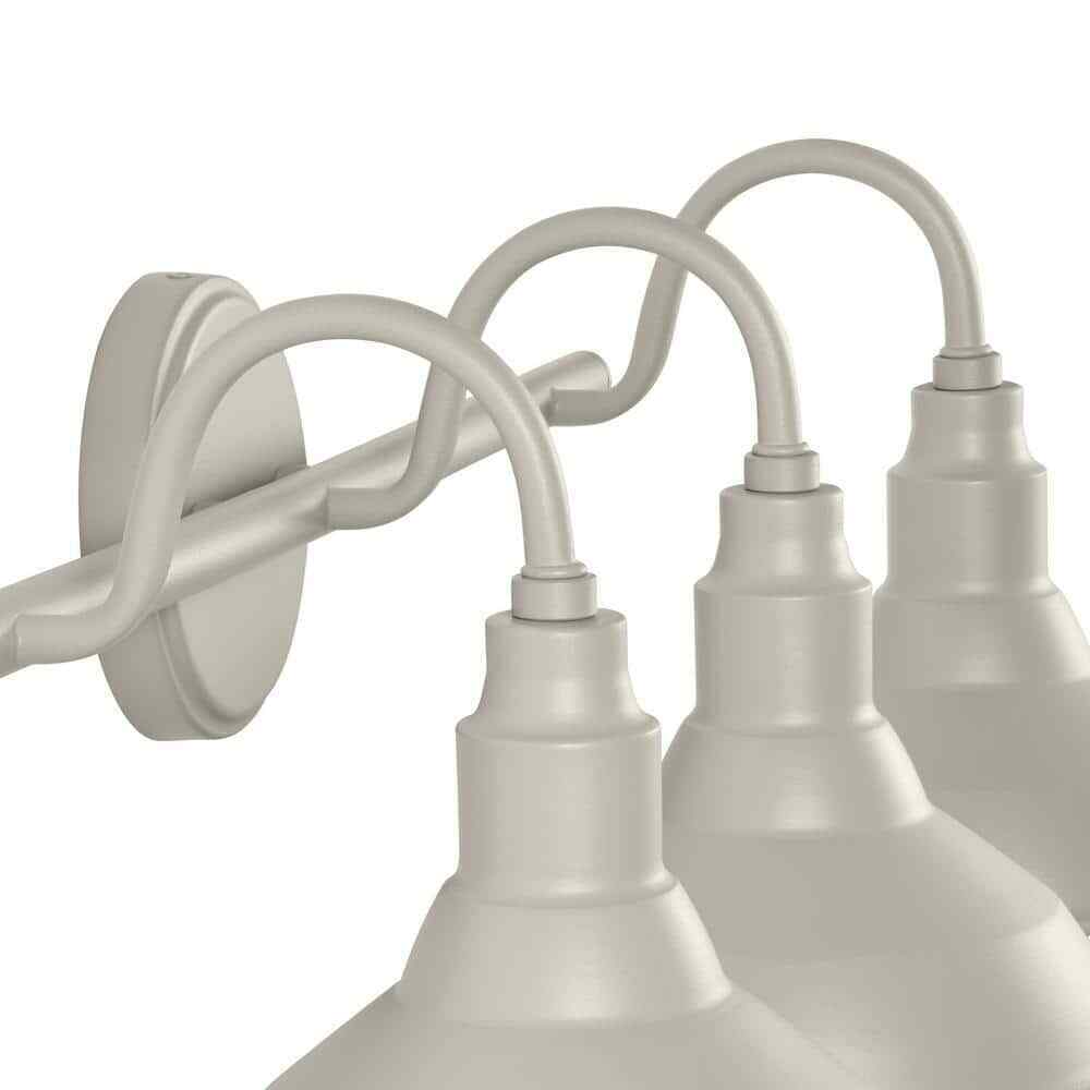 Hampton Bay Kelford 24 in. 3-Light Grey Bath Vanity Light HDP99185GRN