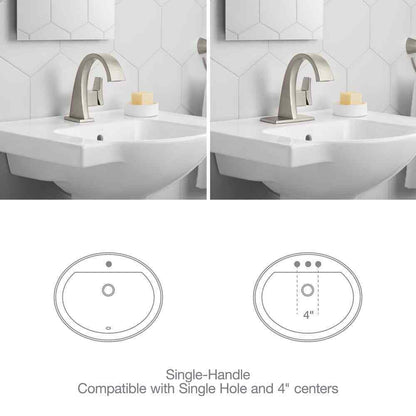 KOHLER Katun Single Hole 1-Handle Bathroom Faucet in Vibrant Brushed Nickel