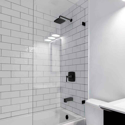 Glacier Bay Calandine Single-Handle 1-Spray Tub and Shower Faucet in Matte Black