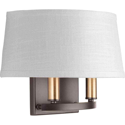 Progress Lighting Cherish Collection 2-Light Antique Bronze Wall Sconce