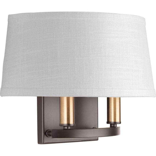 Progress Lighting Cherish Collection 2-Light Antique Bronze Wall Sconce