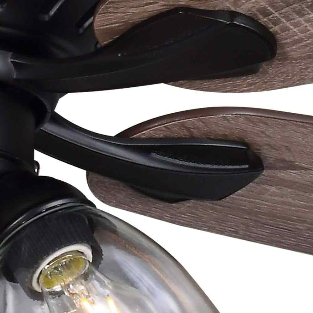 Hampton Bay Rockport 52 in. LED Matte Black Ceiling Fan 91854