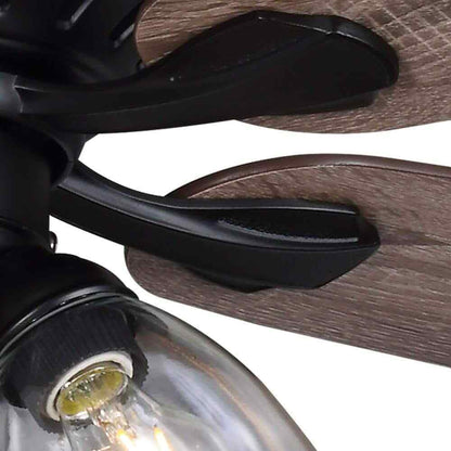 Hampton Bay Rockport 52 in. LED Matte Black Ceiling Fan 91854