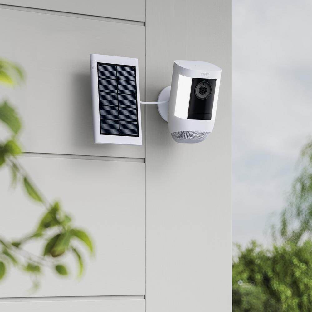 Ring Small Solar Panel, White B09YGLYSDM