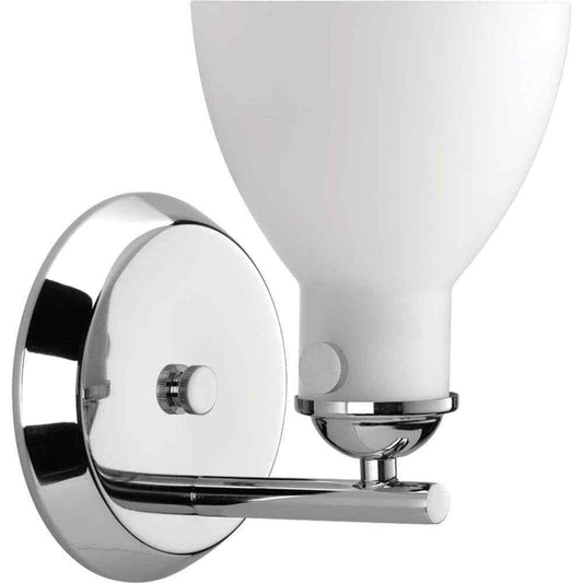 Progress Lighting Fuller Collection 1-Light Polished Chrome Bath Sconce