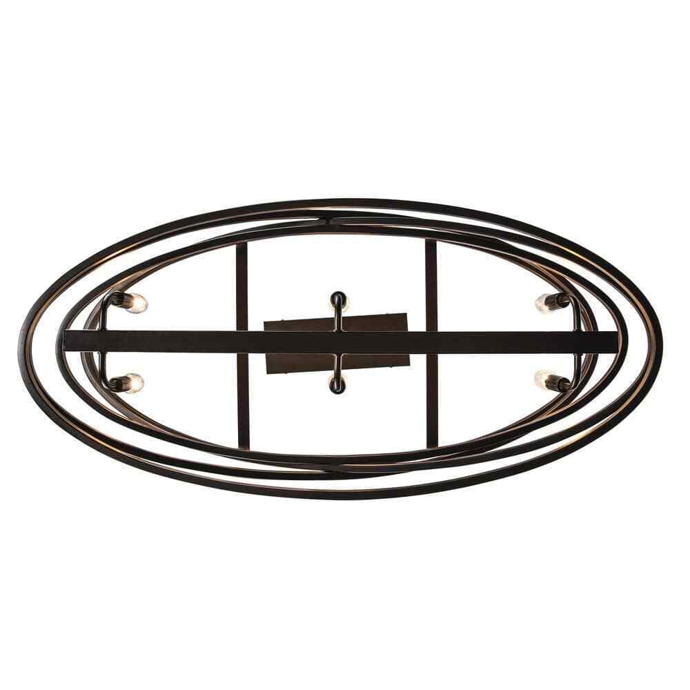 Home Decorators Sarolta Sands Bronze Kitchen Island Light w/ Linear Metal Shade