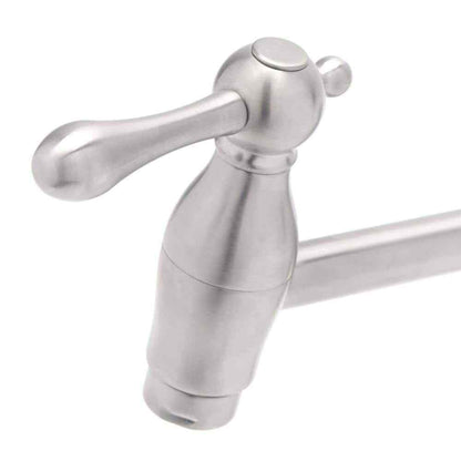 Glacier Bay Lyndhurst Wall Mounted Pot Filler in Brushed Nickel 67589-0004