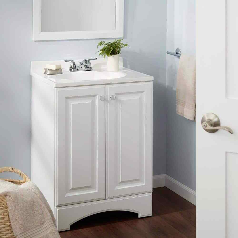 Glacier Bay Constructor 4 in. Centerset 2-Handle Bathroom Faucet in Chrome