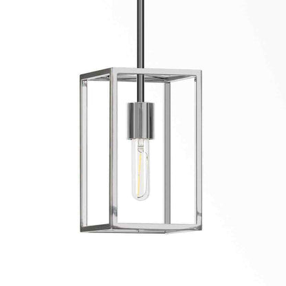 Meyer&Cross Cuadro 10 in. Square Framed Pendant in Nickel
