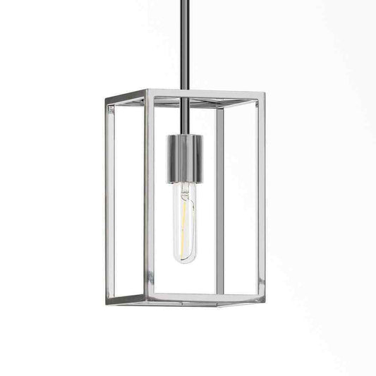 Meyer&Cross Cuadro 10 in. Square Framed Pendant in Nickel